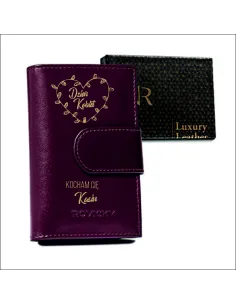 Portfel DAMSKI na prezent Z IMIENIEM dzień kobiet