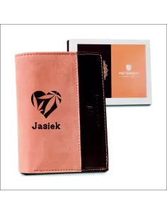 Eleganckie portfele personalizowane + TWÓJ NAPIS