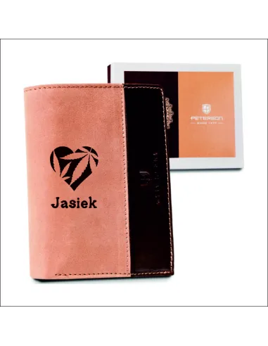 Eleganckie portfele personalizowane + TWÓJ NAPIS