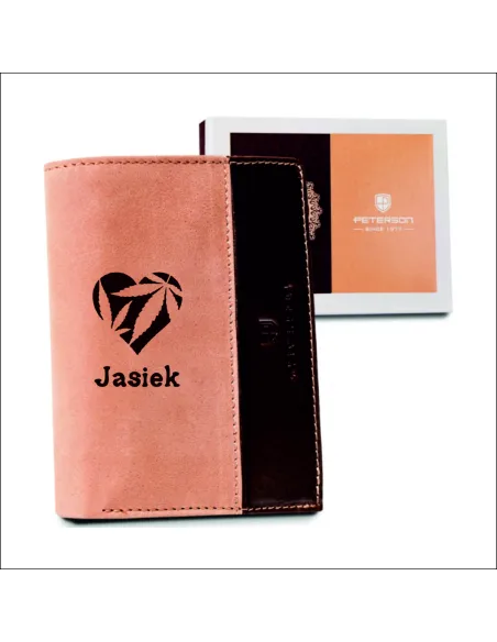 Eleganckie portfele personalizowane + TWÓJ NAPIS