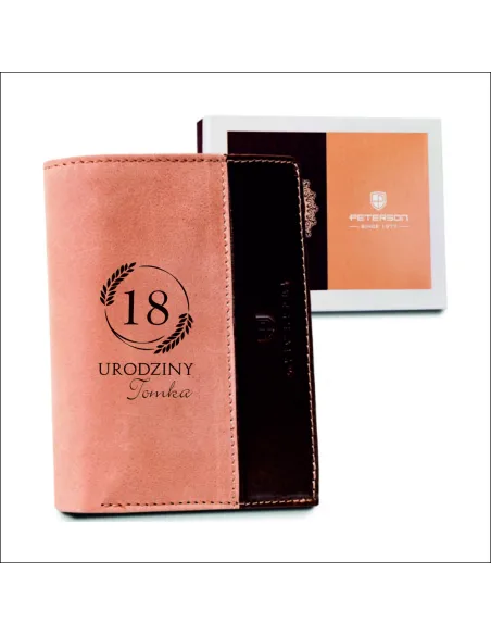 Elegancki PORTFEL grawer prezent na urodziny18stka