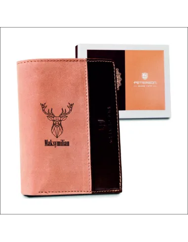 PREZENT dla faceta portfel SKÓRA grawer z imieniem