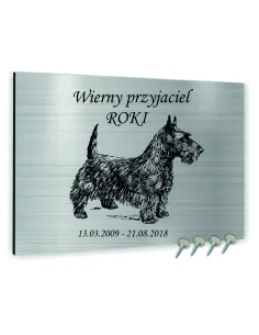 TABLICZKA NAGROBNA pamiątkowa dla psa kota NAGROBKOWA ALUMINIOWA 40x30