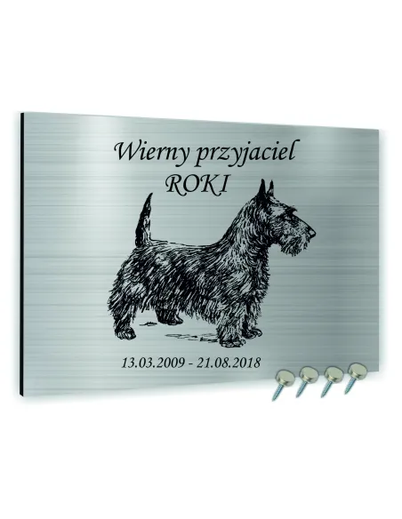 TABLICZKA NAGROBNA pamiątkowa dla psa kota NAGROBKOWA ALUMINIOWA 40x30