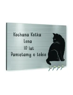 TABLICZKA NAGROBNA pamiątkowa dla psa kota NAGROBKOWA ALUMINIOWA 20x15