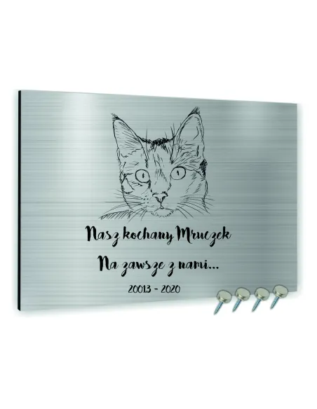 TABLICZKA NAGROBNA pamiątkowa dla psa kota NAGROBKOWA ALUMINIOWA 30x20