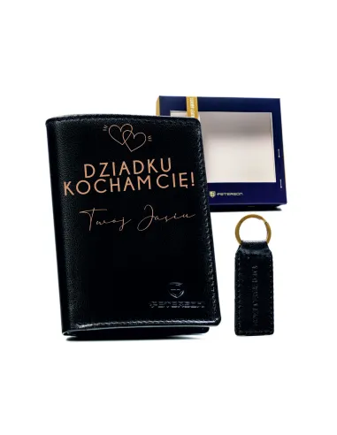 Portfel+brelok EMERYTURA NOWA PRACA PODZIĘKOWANIE