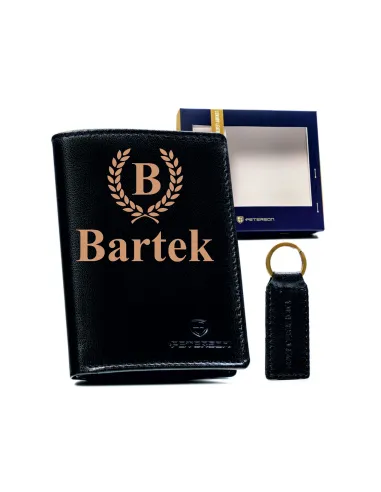 BOX UPOMINKOWY portfel TWÓJ GRAWER personalizowany TANI zestaw z brelokiem