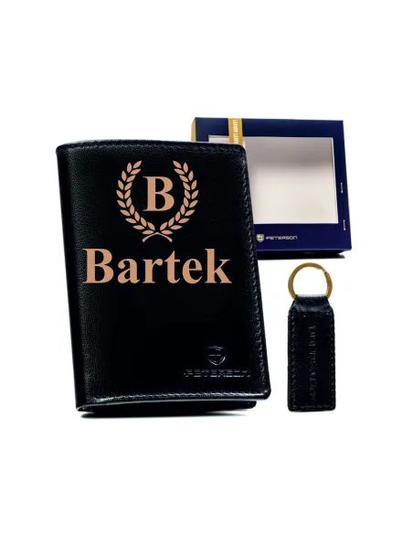 BOX UPOMINKOWY portfel TWÓJ GRAWER personalizowany TANI zestaw z brelokiem