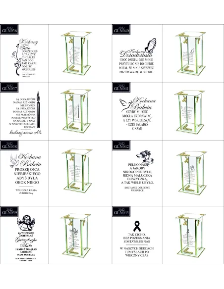 Ekskluzywny znicz szklany PERSONALIZOWANY GRAWER DLA TATY na wielkanoc