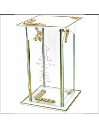 Ekskluzywny znicz szklany PERSONALIZOWANY GRAWER DLA MĘŻA