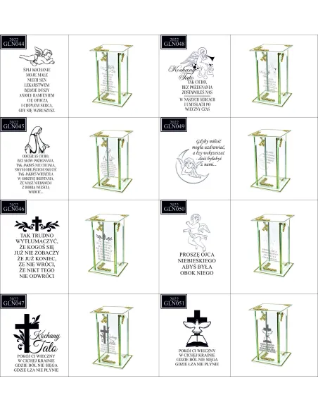 Ekskluzywny znicz szklany PERSONALIZOWANY GRAWER DLA MĘŻA