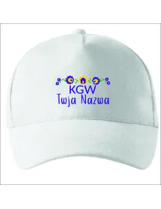CZAPKA z HAFTEM LOGO koło gospodyń wiejskich + napis tekst grafika KGW