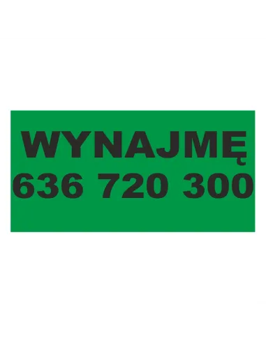 Baner reklamowy gotowe wzory banerów - Wynajmę