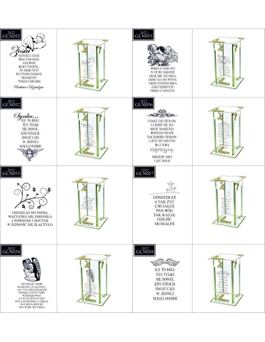 Ekskluzywny znicz szklany PERSONALIZOWANY GRAWER DLA MĘŻA