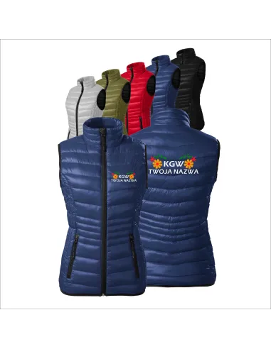 KAMIZELKA DAMSKA pikowana Z HAFTEM koło gospodyń wiejskich twój tekst KGW