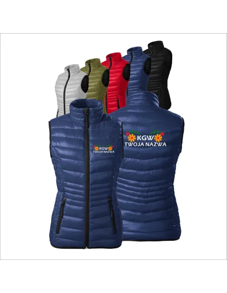 KAMIZELKA DAMSKA pikowana Z HAFTEM koło gospodyń wiejskich twój tekst KGW