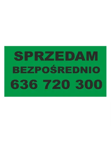 Baner Sprzedam bezpośrednio  - Gotowy wzór