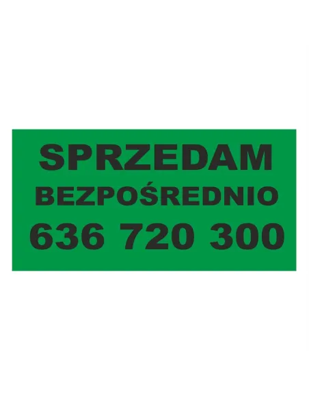 Baner Sprzedam bezpośrednio  - Gotowy wzór