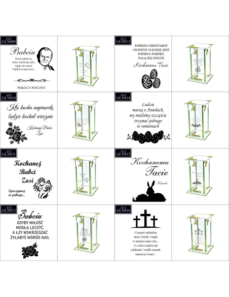 Ekskluzywny znicz szklany PERSONALIZOWANY GRAWER DLA MĘŻA