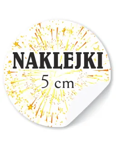 Naklejki z LOGO firmy ETYKIETY REKLAMOWE z twoim nadrukiem 5 cm 200 szt