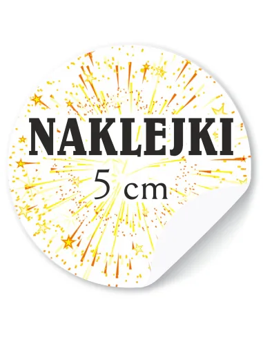 Naklejki z LOGO firmy ETYKIETY REKLAMOWE z twoim nadrukiem 5 cm 200 szt