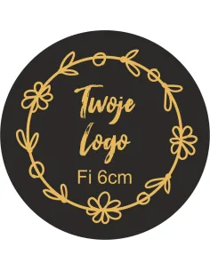 Naklejki z LOGO firmy ETYKIETY REKLAMOWE z twoim nadrukiem 6 cm 100 szt
