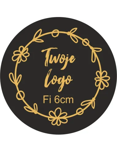 Naklejki z LOGO firmy ETYKIETY REKLAMOWE z twoim nadrukiem 6 cm 100 szt