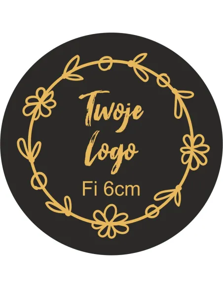 Naklejki z LOGO firmy ETYKIETY REKLAMOWE z twoim nadrukiem 6 cm 100 szt