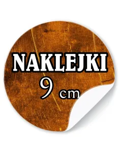 Naklejki z LOGO firmy ETYKIETY REKLAMOWE z twoim nadrukiem 9 cm 100 szt