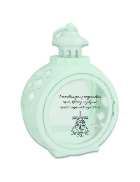 Latarenka ZNICZ okrągły personalizowany z nadrukiem twój tekst RÓŻNE WZORY