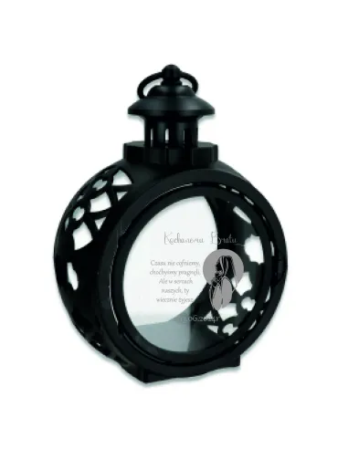 Latarenka ZNICZ okrągły personalizowany z TWOIM GRAWEREM DLA BRATA