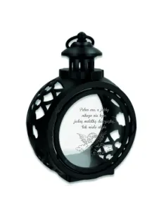 Latarenka ZNICZ okrągły personalizowany z TWOIM GRAWEREM DLA DZIECKA