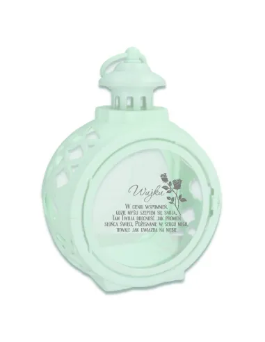 Latarenka ZNICZ okrągły personalizowany z TWOIM GRAWEREM DLA WUJA