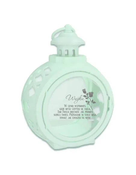 Latarenka ZNICZ okrągły personalizowany z TWOIM GRAWEREM DLA WUJA