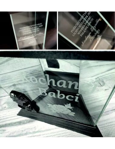 Latarenka ZNICZ okrągły personalizowany z TWOIM GRAWEREM DLA DZIECKA