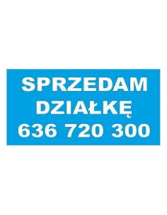 BANERY REKLAMOWE  sprzedam działkę