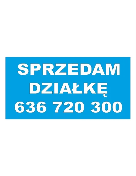 BANERY REKLAMOWE  sprzedam działkę