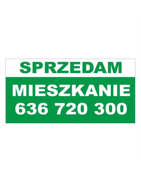 BANERY REKLAMOWE  sprzedam mieszkanie