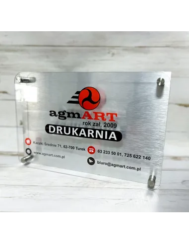 Tabliczka ADRESOWA numer domu 30x20 dibond plexi + DYSTANSE montażowe