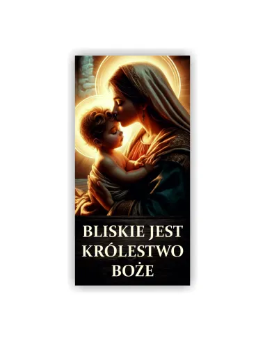 Baner religijny Adwentowy BLISKIE JEST KRÓLESTWO BOŻE 300x150 cm dużo wzorów
