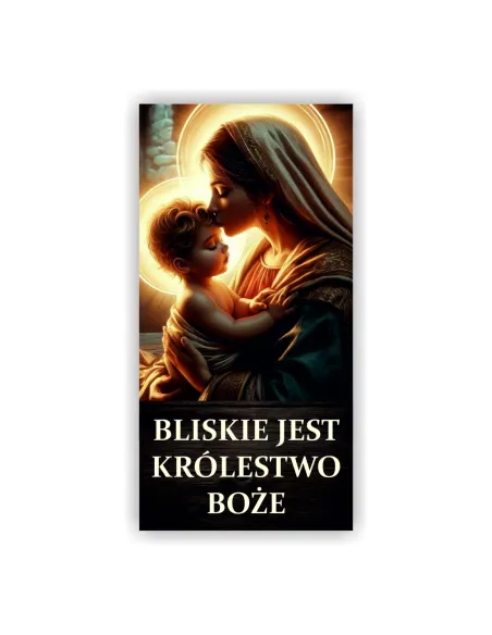 Baner religijny Adwentowy BLISKIE JEST KRÓLESTWO BOŻE 300x150 cm dużo wzorów