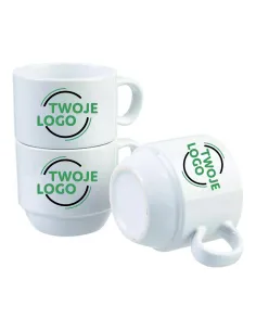 Filiżanka 170 ml z nadrukiem TWOJE LOGO NAPIS gadżet firmowy 25 sztuk