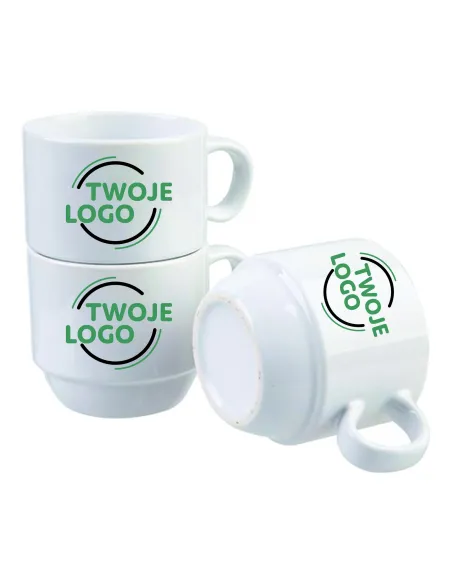 Filiżanka 170 ml z nadrukiem TWOJE LOGO NAPIS gadżet firmowy 25 sztuk