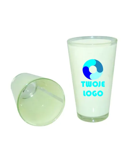 Szklanka Latte Duża nadruk TWOJE LOGO NAPIS gadżet firmowy 10 sztuk