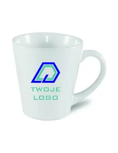 ubek Latte A+ mały biały nadruk TWOJE LOGO NAPIS gadżet firmowy