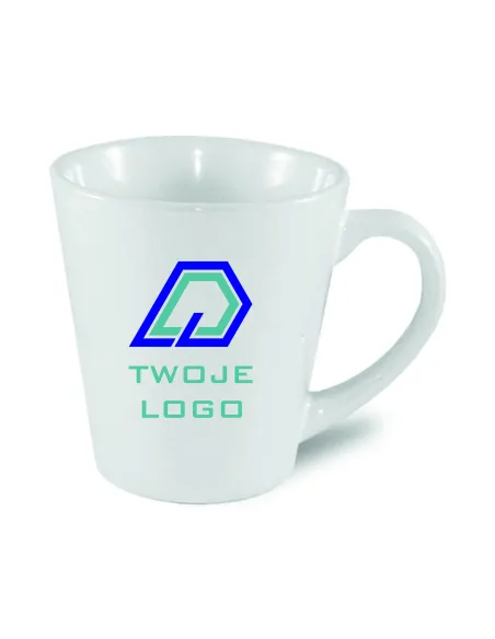 ubek Latte A+ mały biały nadruk TWOJE LOGO NAPIS gadżet firmowy