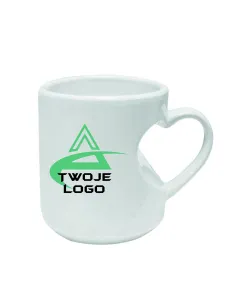 Kubek Uszko Serce twój nadruk LOGO NAPIS gadżet firmowy reklamowy 25 sztuk