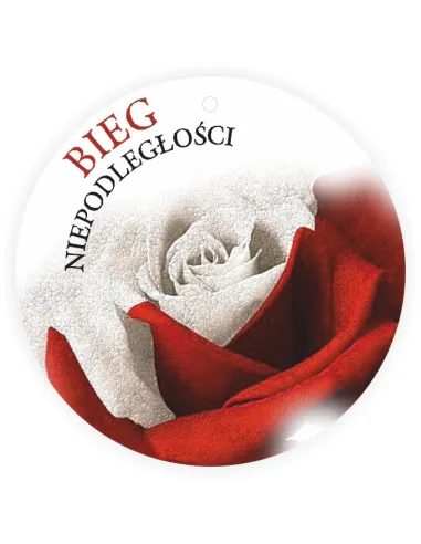 MEDAL z PLEXI z TWOIM napisem nadrukiem UV PATRIOTYCZNY bieg niepodległości 11 listopada