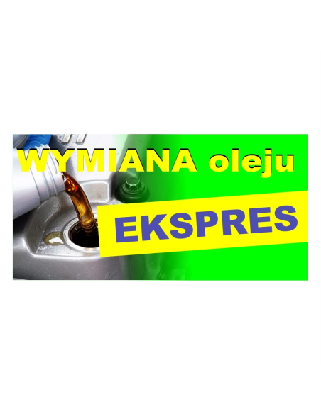 gotowy baner WYMIANA OLEJU reklama dla mechanika